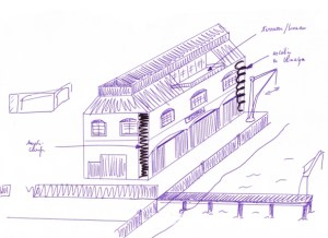 Croquis de l’entrepôt